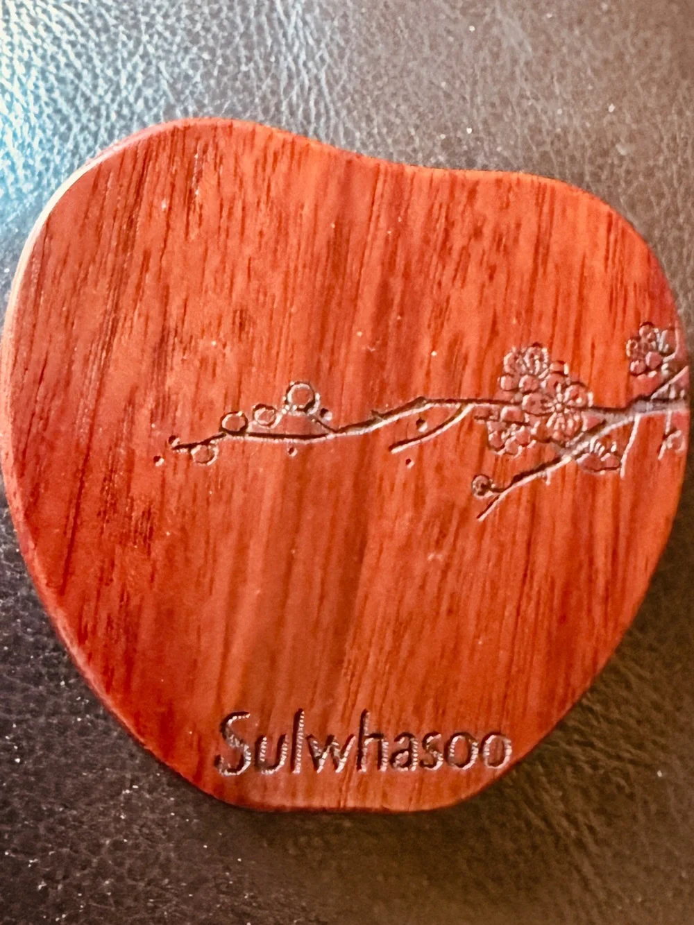 Sulwhasoo Real Wood Makeup Mirror with Floral Emboss